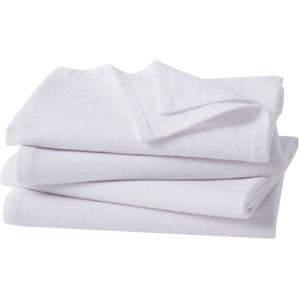 Cannon 4pk Cotton Flour Sack Kitchen Towels White