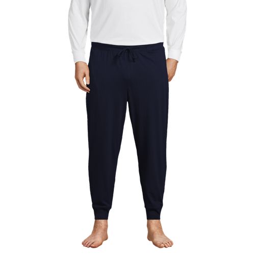 Lands' End Men's Big and Tall Poplin Pajama Pants 