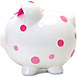 Child to Cherish Ceramic Pink Polka Dot Piggy Bank, alternative image