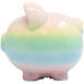 Child to Cherish Ceramic Rainbow Ombre Piggy Bank, alternative image