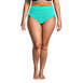 Women's Plus Size Chlorine Resistant Adjustable High Waisted Bikini Swim Bottoms, Front