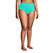 Women's Plus Size Chlorine Resistant Adjustable High Waisted Bikini Swim Bottoms, alternative image