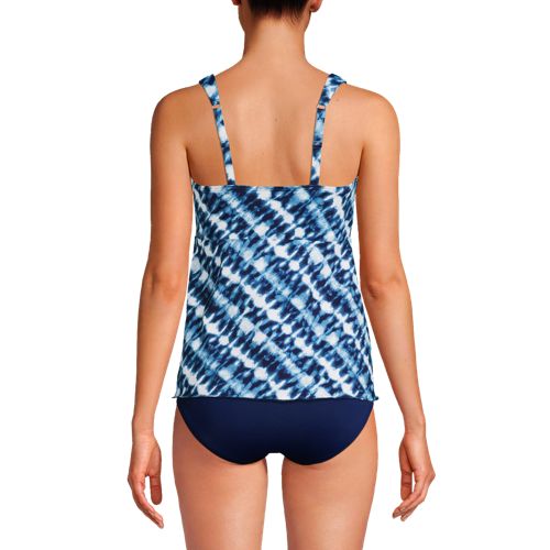 Women's Flutter Scoop Neck Tankini Top, Back
