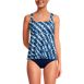 Women's Flutter Scoop Neck Tankini Top, Front