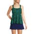 Women's Mastectomy Flutter Scoop Neck Tankini Top, Front