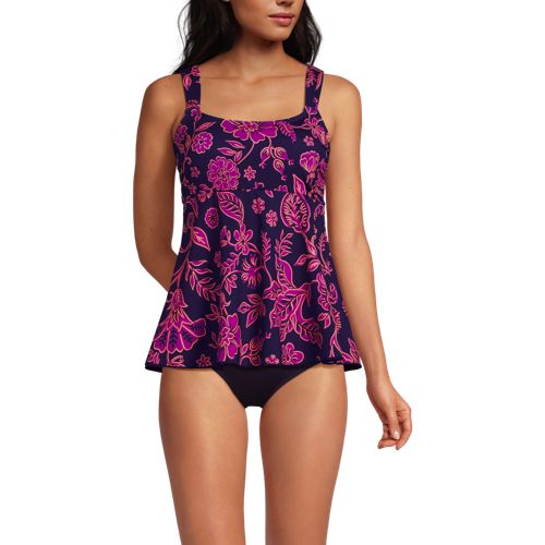 Women's Flutter Scoop Neck Tankini Top - image 3