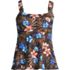 Women's D-Cup Flutter Scoop Neck Tankini Top, Front