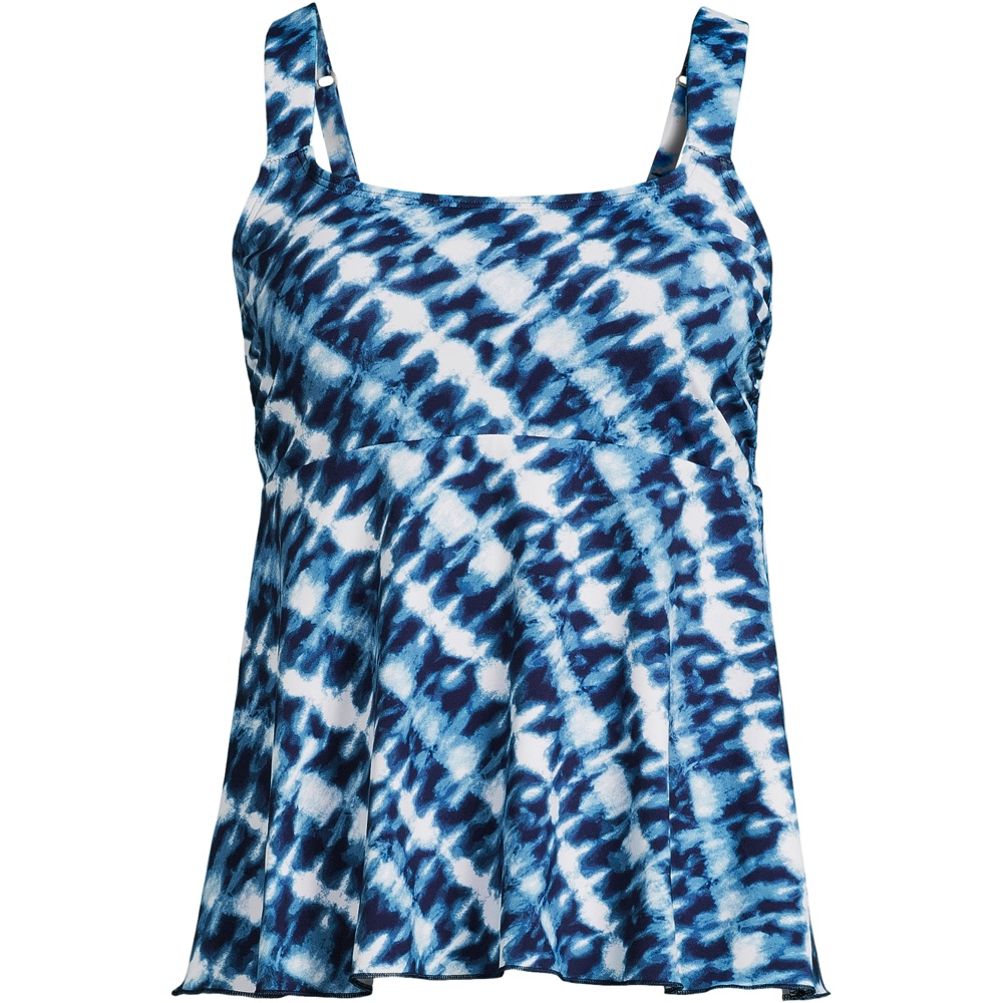 Ikat Stripe Underwire Tankini Top