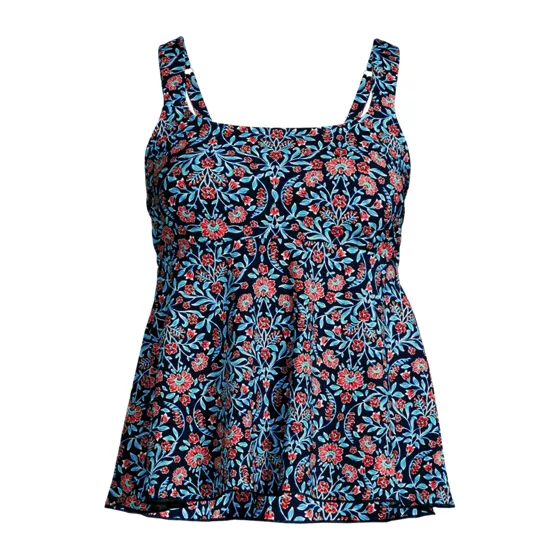 Women's Flutter Scoop Neck Tankini Top - primary