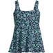 Women's Plus Size Flutter Scoop Neck Tankini Top, Front