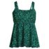 Women's Mastectomy Flutter Scoop Neck Tankini Top, Front