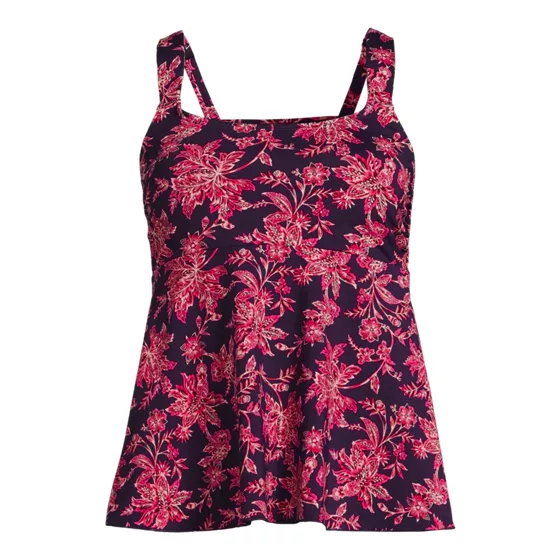 Women's Flutter Scoop Neck Tankini Top - primary