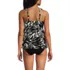 Women's Adjustable Scoop Neck Flutter Tankini Top, Back