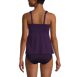 Women's Adjustable Scoop Neck Flutter Tankini Top, Back