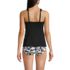Women's Adjustable Scoop Neck Flutter Tankini Top, Back