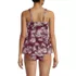 Women's Adjustable Scoop Neck Flutter Tankini Top , Back