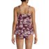 Women's Adjustable Scoop Neck Flutter Tankini Top, Back