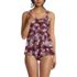 Women's Adjustable Scoop Neck Flutter Tankini Top, Front