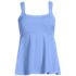 Women's Adjustable Scoop Neck Flutter Tankini Top, Front