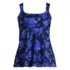 Women's Adjustable Scoop Neck Flutter Tankini Top , Front