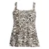 Women's Adjustable Scoop Neck Flutter Tankini Top , Front