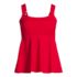 Women's Adjustable Scoop Neck Flutter Tankini Top, Front