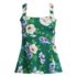 Women's Adjustable Scoop Neck Flutter Tankini Top, Front
