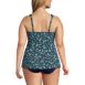 Women's Plus Size Flutter Scoop Neck Tankini Top, Back