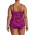 Women's Plus Size Flutter Scoop Neck Tankini Top, Back
