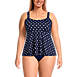 Women's Plus Size Flutter Scoop Neck Tankini Top Comfort Adjustable Straps, Front