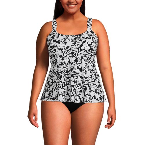 Women's Chlorine Resistant Tummy Control Grecian Tankini Swimsuit Top  Adjustable Straps