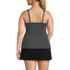 Women's Plus Size Adjustable Scoop Neck Flutter Tankini Top, Back