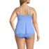Women's Plus Size Adjustable Scoop Neck Flutter Tankini Top, Back