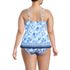 Women's Plus Size Adjustable Scoop Neck Flutter Tankini Top, Back