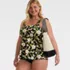 Women's Plus Size Adjustable Scoop Neck Flutter Tankini Top, alternative image