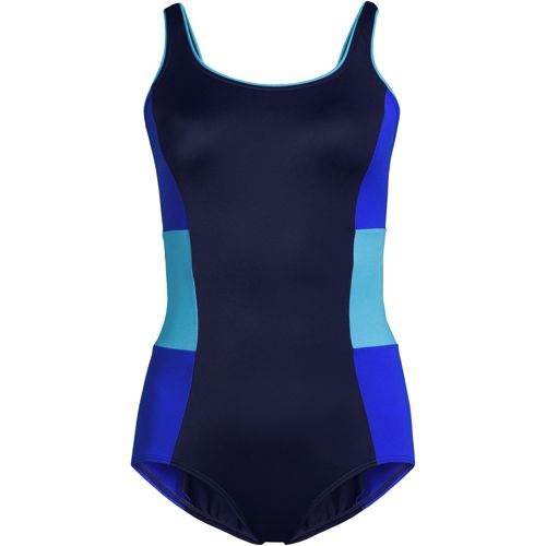 Women's Chlorine Resistant Short Sleeve Modest Tankini Top