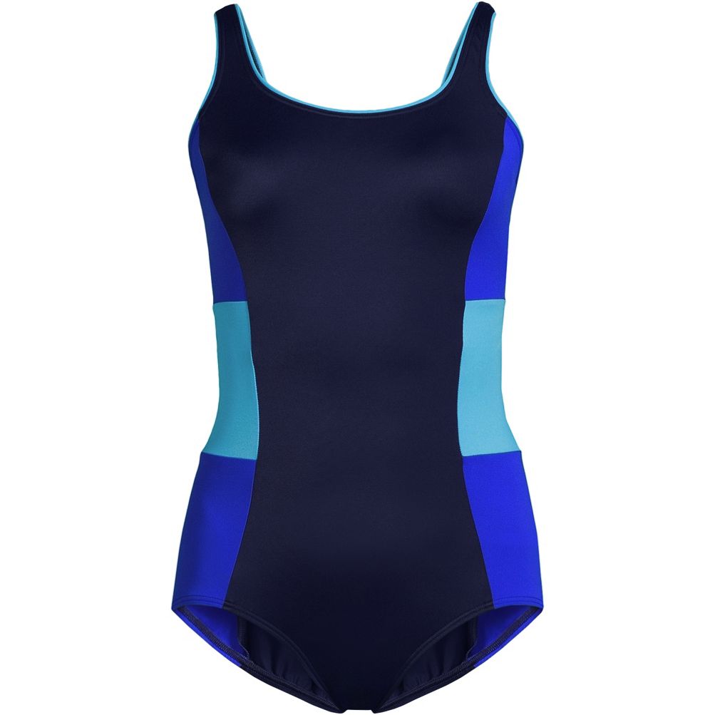 Women's Chlorine Resistant Soft Cup Tugless Sporty One Piece