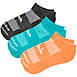 Swaggr Men's 3 Pack Multi Color Ankle Socks, Front