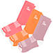 Swaggr Women's 3 Pack Multi Color Crew Socks, Front