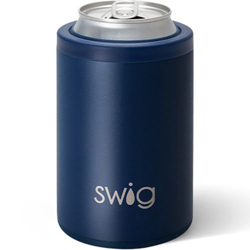 SWIG Life - 12oz Stainless Steel Insulated Skinny Can Cooler - Matte Navy