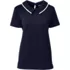 Women's Petite Short Sleeve Structured Knit Top, Front