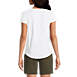 Women's Short Sleeve Lightweight Uneck Tshirt, Back