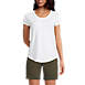 Women's Short Sleeve Lightweight Uneck Tshirt, Front