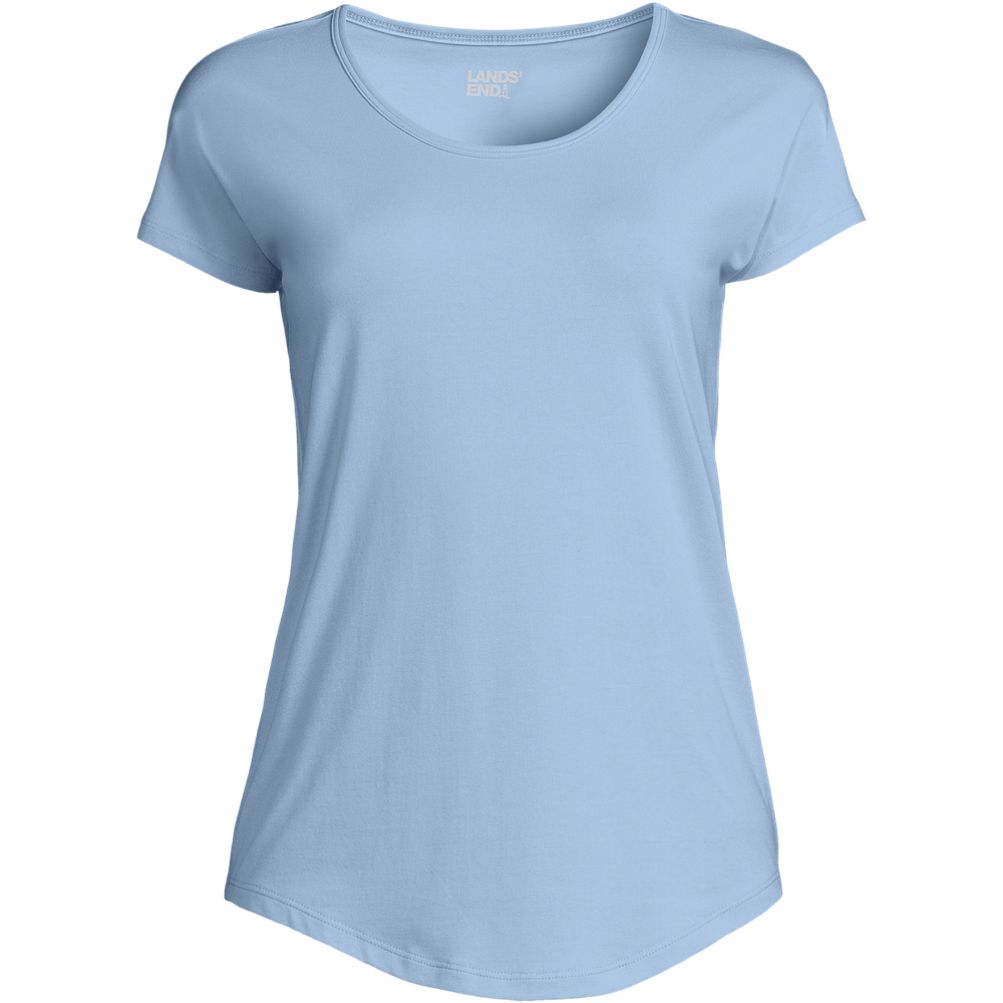 V-Neck Short Sleeve Back Seam Tee - Lueur