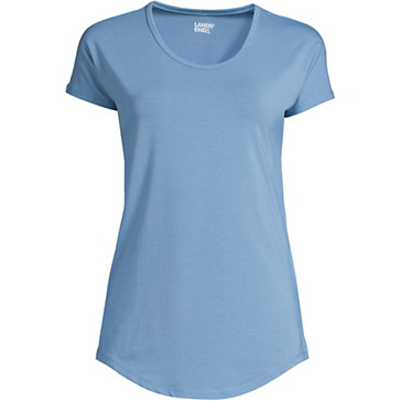 Shirt aus Baumwolle/Modal-Mix mit Ballett-Ausschnitt für Damen image number 1