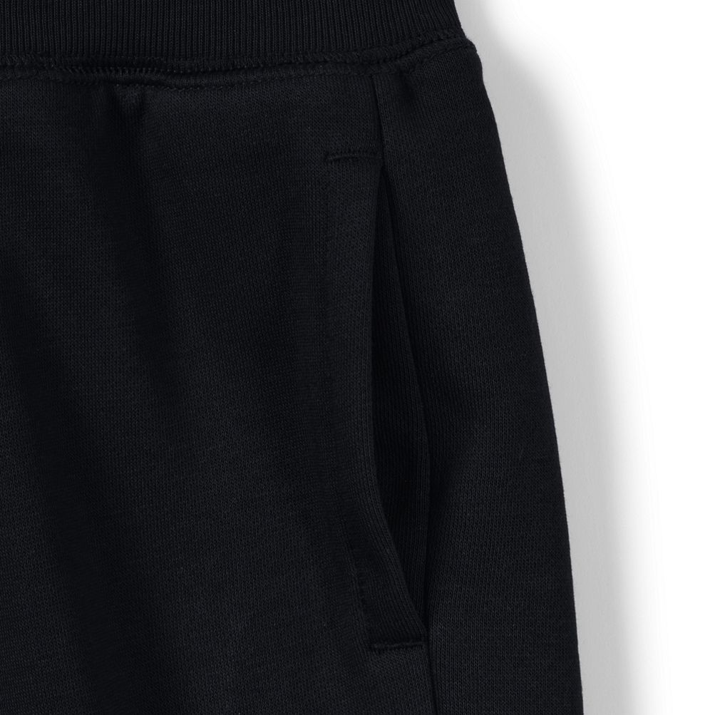 Lands' End Kids Athletic Tech Fleece Sweat Pants - Large - Black