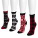 Muk Luks Women's 4 Pair Pack Holiday Boot Socks, alternative image