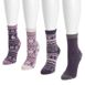 Muk Luks Women's 4 Pair Pack Holiday Boot Socks, alternative image