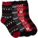 Muk Luks Women's 4 Pair Pack Holiday Boot Socks, Front