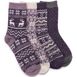 Muk Luks Women's 4 Pair Pack Holiday Boot Socks, Front